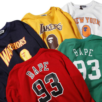 Bathing Ape Sweatshirts Autumn and Winter Fashion Brand round Neck Pullover Team Crew Neck Pullover Sweatshirt Bottoming Shirt