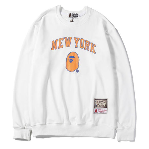 Bathing Ape Sweatshirts Autumn and Winter Fashion Brand round Neck Pullover Team Crew Neck Pullover Sweatshirt Bottoming Shirt