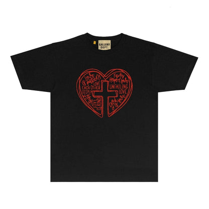 Gallery Dept T Shirt Retro Printed Loose Short-Sleeved Shirt