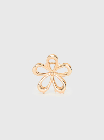 Beija Flower Hair Clip Gold