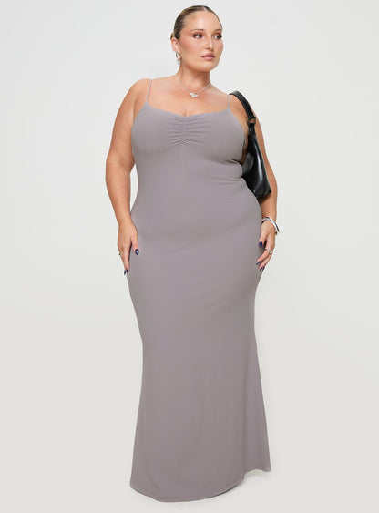 Arabellia Maxi Dress Grey Curve