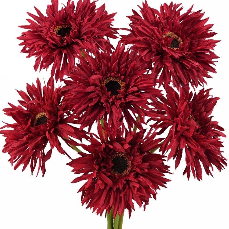 Multi-color Artificial Spider Gerbera Daisy