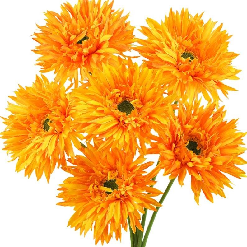 Multi-color Artificial Spider Gerbera Daisy