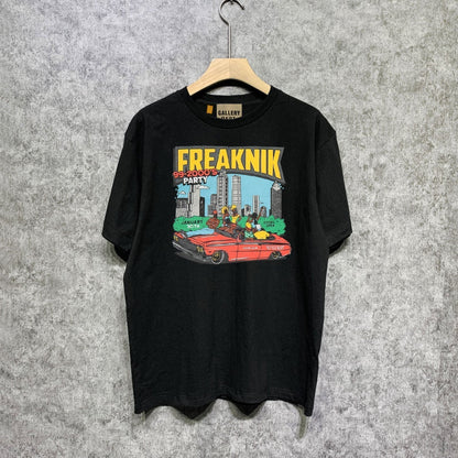 Gallery Dept T Shirt Retro Printed Loose Short-Sleeved Shirt