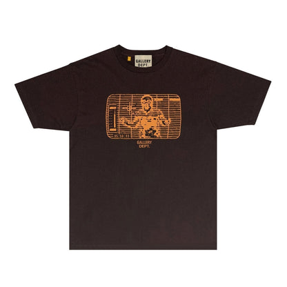 Gallery Dept T Shirt Retro Printed Loose Short-Sleeved Shirt