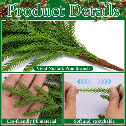 🔥Last Day 60% OFF🔥The Best Holiday Greenery - Realistic Norfolk Pine Stems