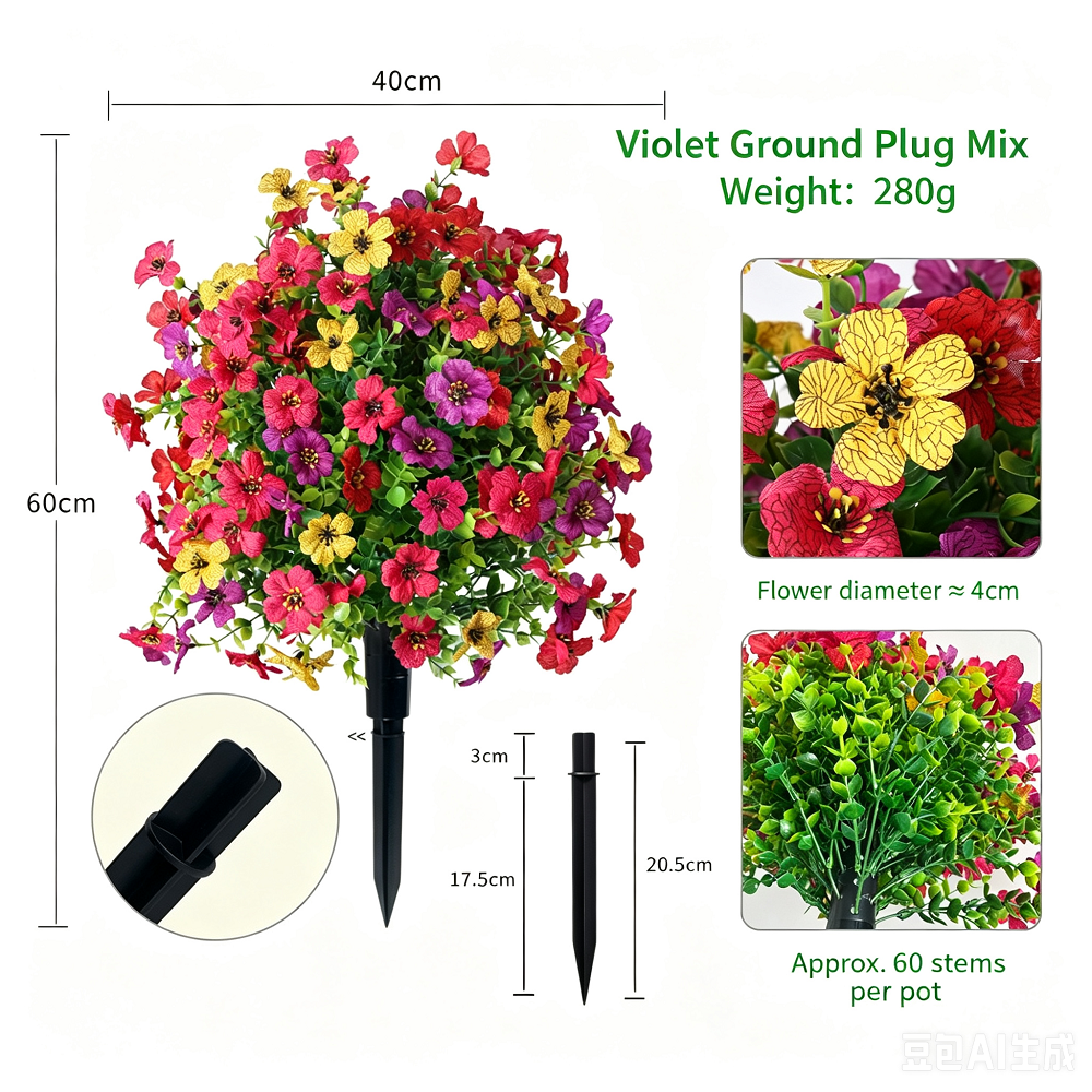 Mixed-color violets