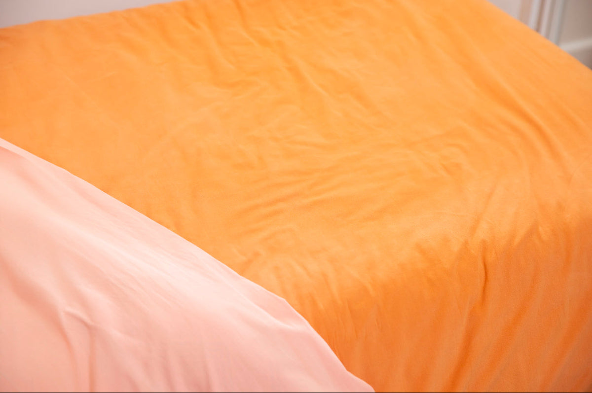 Cloud Cotton Duvet Cover Peach Perfect Peach Finish