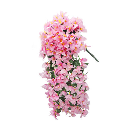 Artificial Bougainvillea Hanging Basket with Trailing Flowers