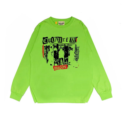 Gallery Dept Long Sleeved Shirt Fashion Brand Long Sleeve Long-Sleeved T-shirt Blouse
