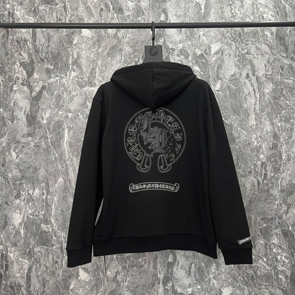 Chrome Heart Hoodie Chrome Hearts Embroidered hooded sweater hoodie