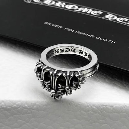 Chrome Heart Ring Crown Ring