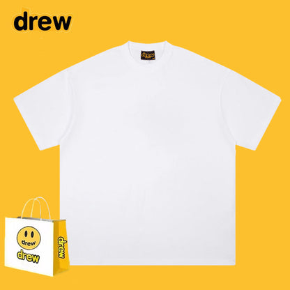 Drew T-shirts Short-Sleeved Clothes Hand-Shaped Brush Smiling Face