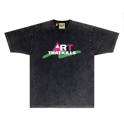 Gallery Dept T Shirts Tee Shirt Washed and Worn Short Sleeve T-shirt Blouse