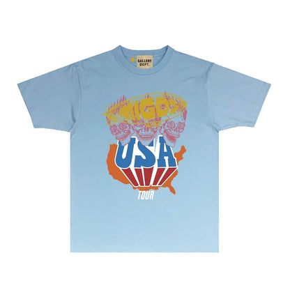 Gallery Dept T Shirts European And American Tee Shirt Short Sleeve T-Shirt Blouse
