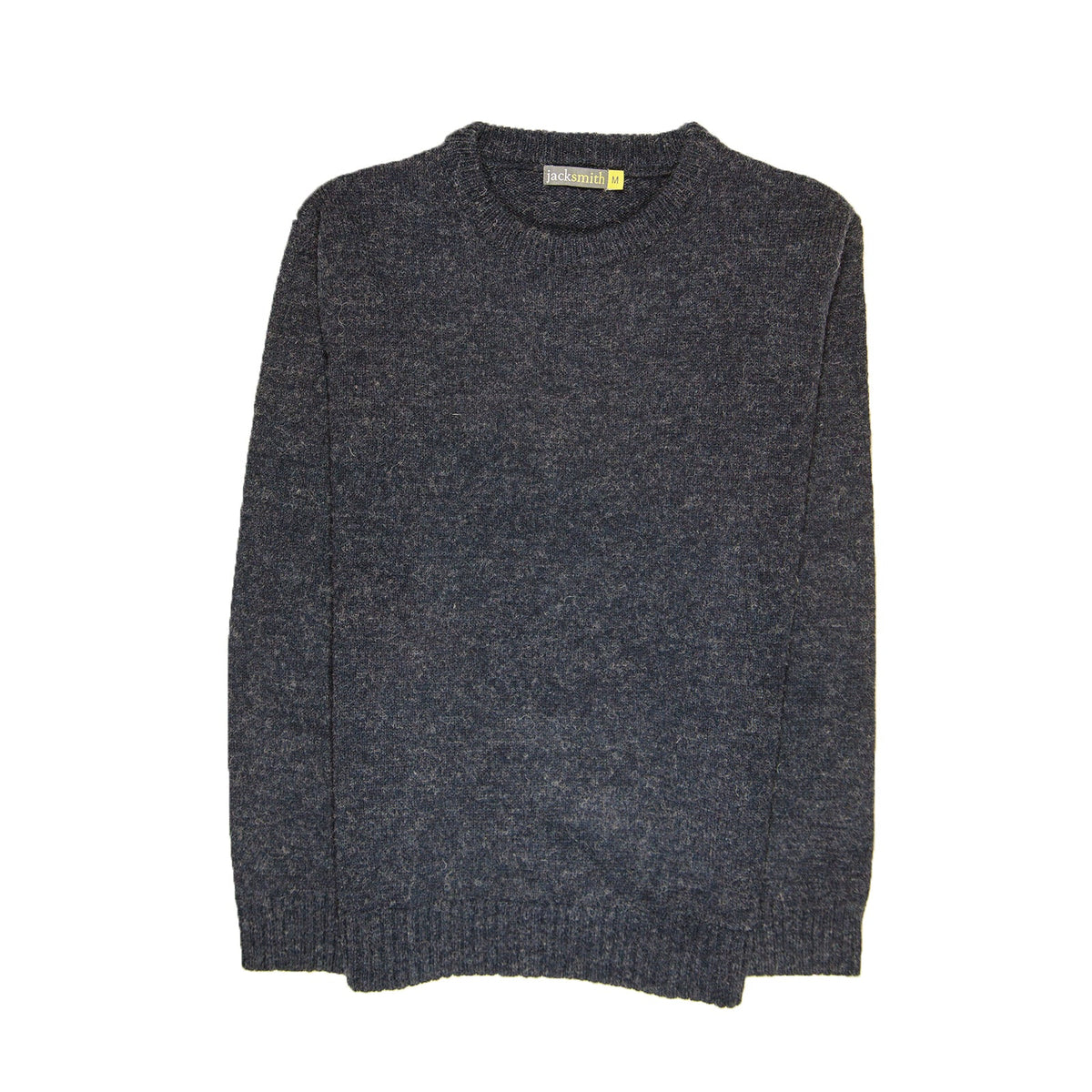 100 Shetland Wool Crew Round Neck Knit Jumper Pullover Mens Sweater Knitted Navy