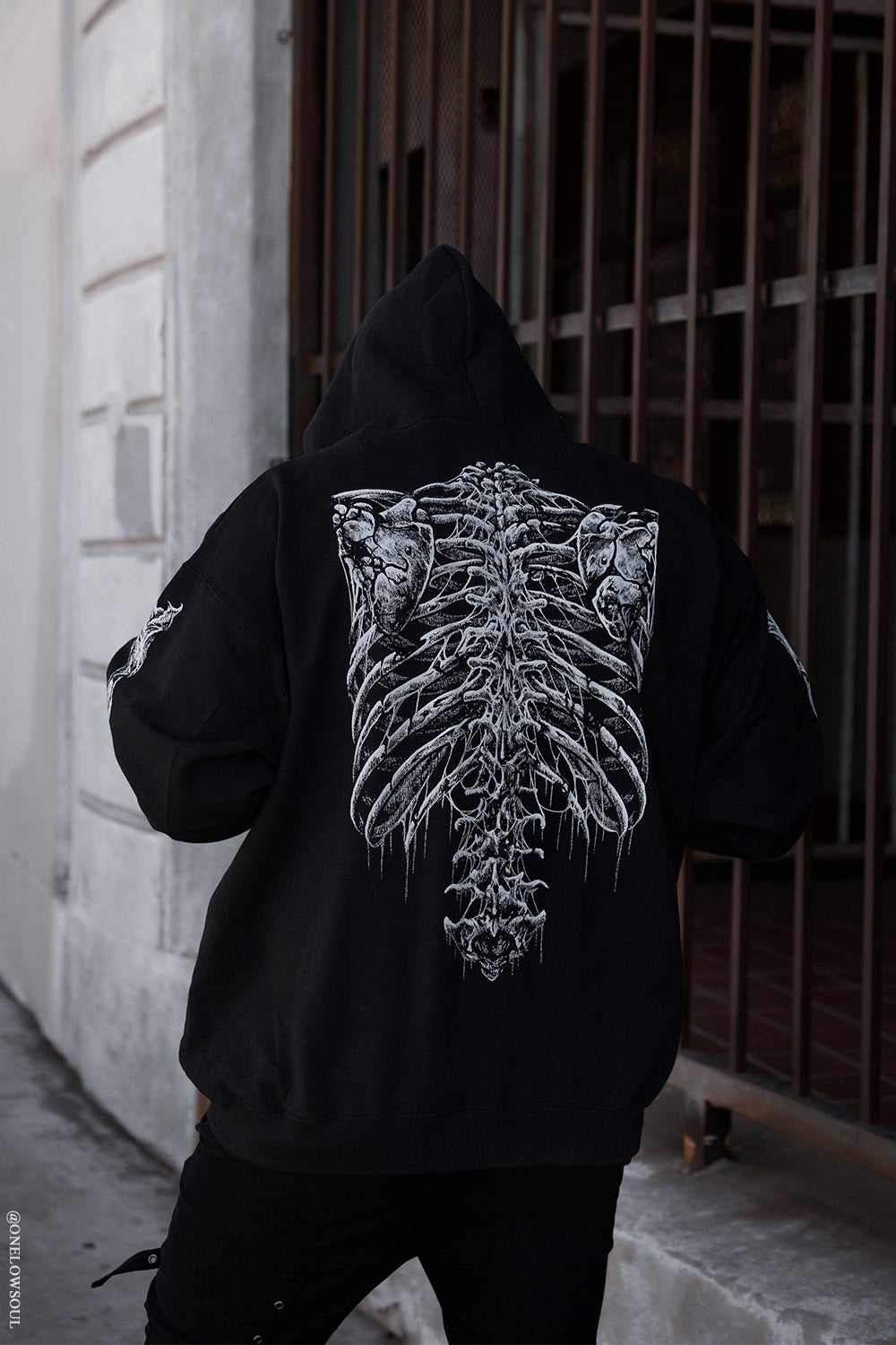 Bleeding Heart Skeleton Hoodie
