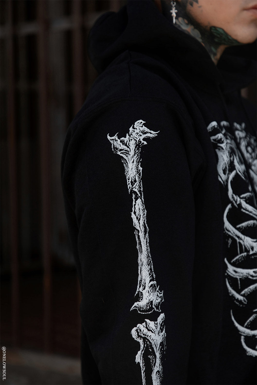 Bleeding Heart Skeleton Hoodie