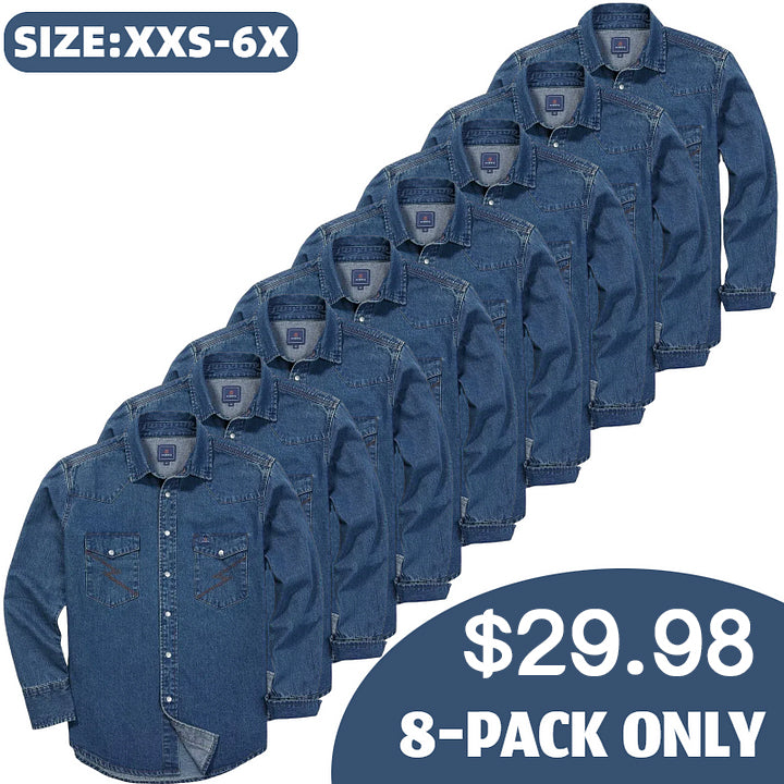 Washed Dark Indigo 8PK