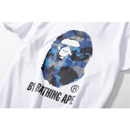 Bathing Ape T-Shirt Colorful Avatar Print Male and Female Couples Wear Youth Casual Top