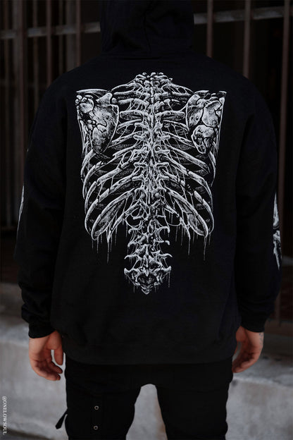 Bleeding Heart Skeleton Hoodie