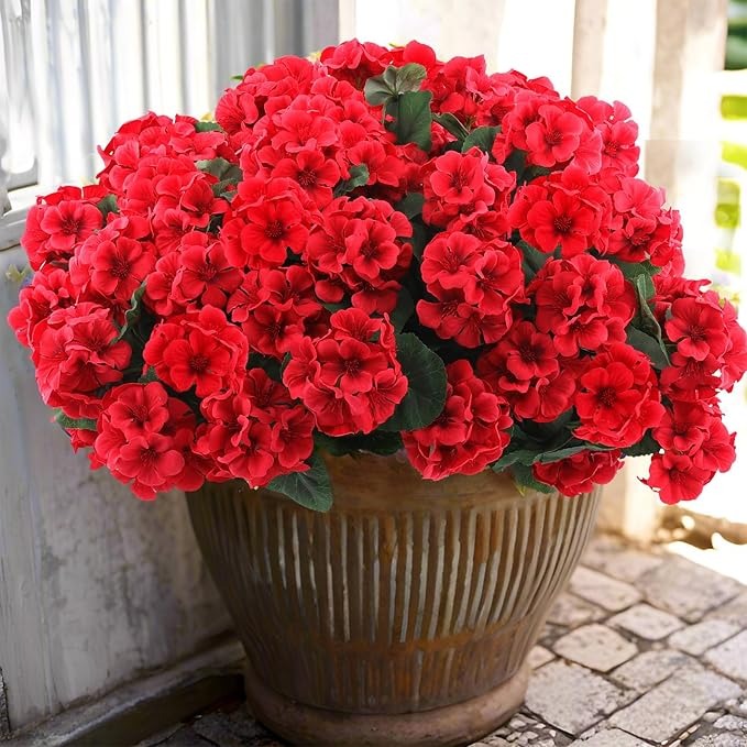 Last Day 60% OFF - Artificial Geranium Flowers For Outdoors