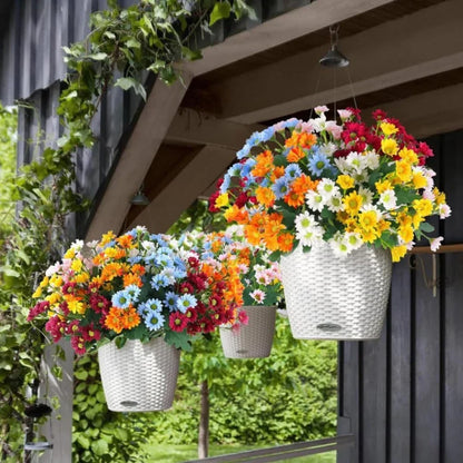 💥Artificial Outdoor Sunset Mums Flowers - UVresistant, Waterproof, Windproof🌼