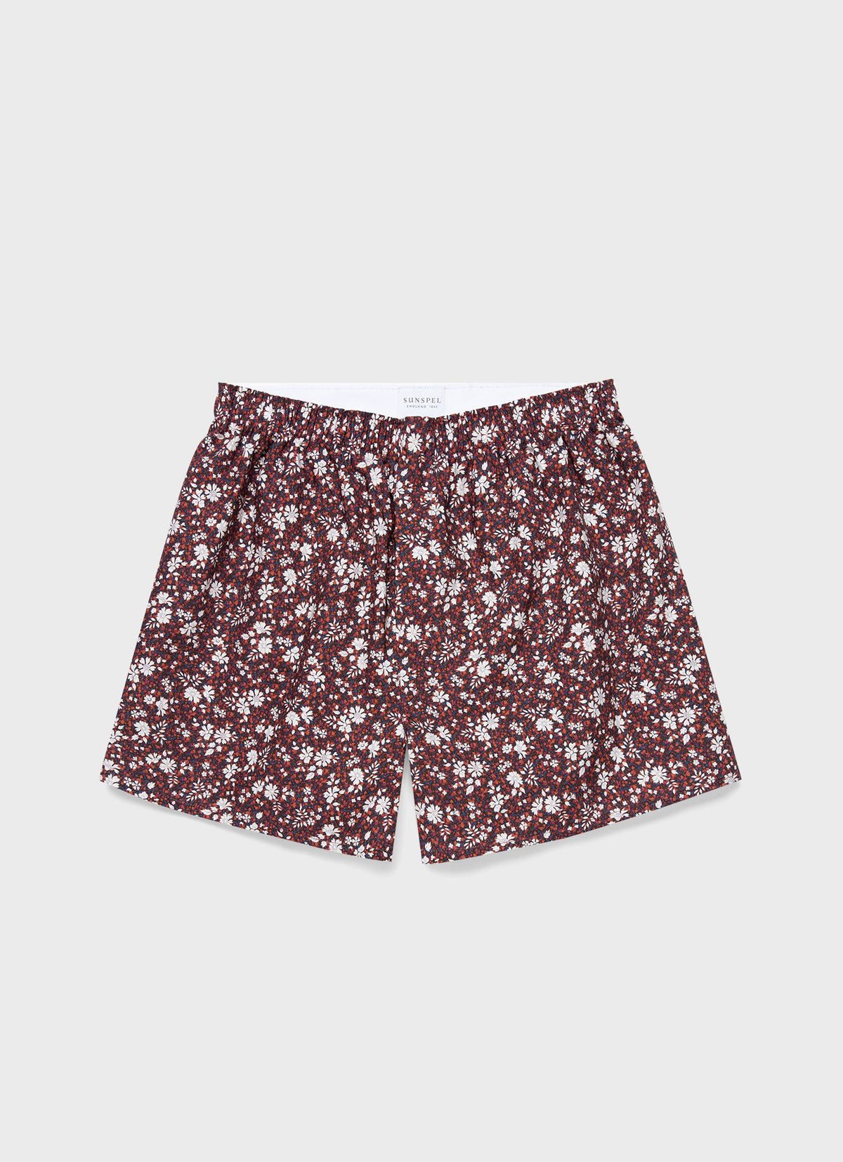 Mens Liberty Print Boxer Shorts In Liberty Red Pepper Floral