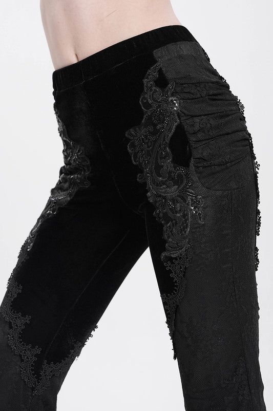Black Alchemy Velvet Boho Bell Bottoms
