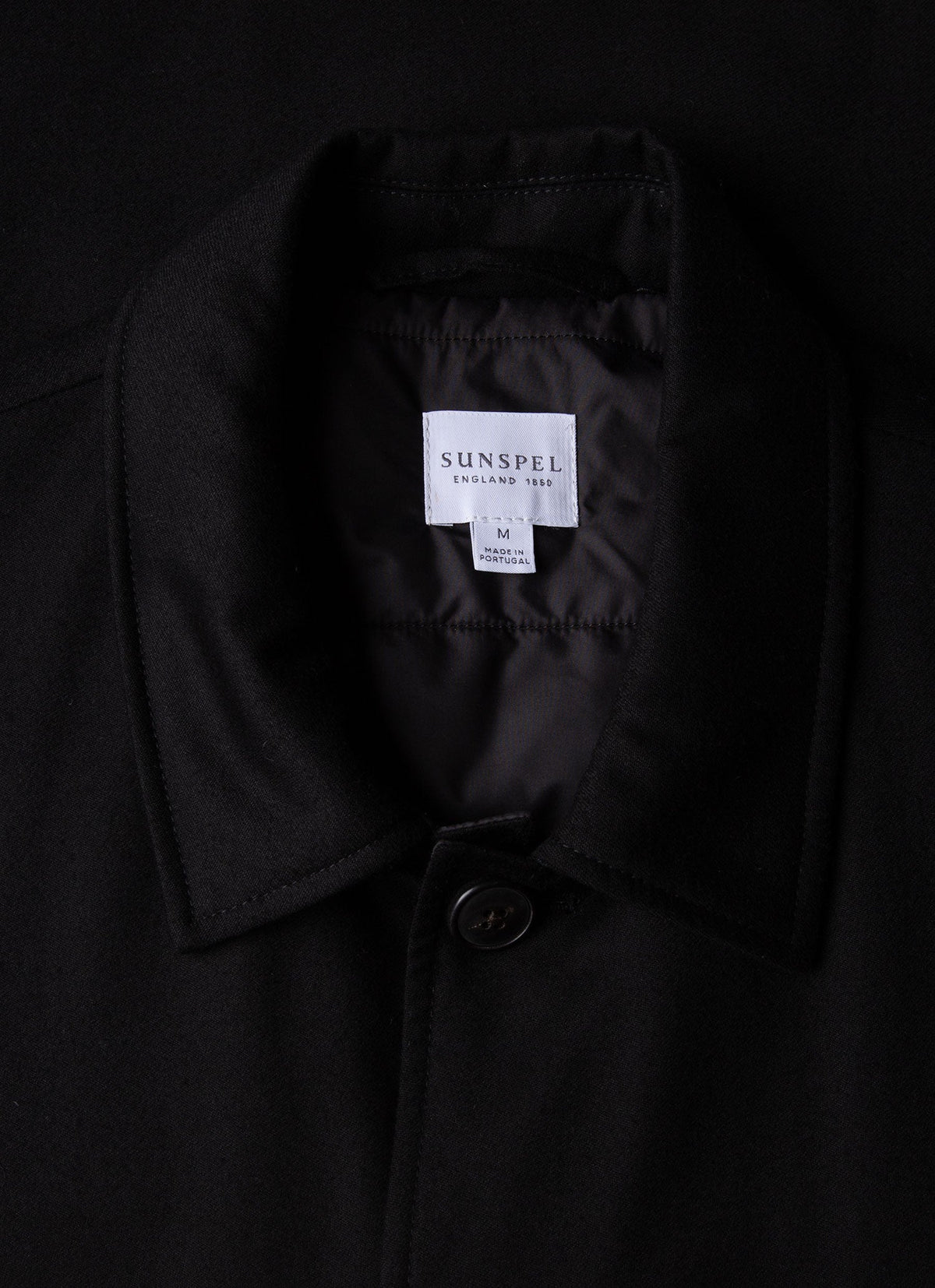 Mens Insulated Wool Jacket In Black Mjac7153 Bkaa