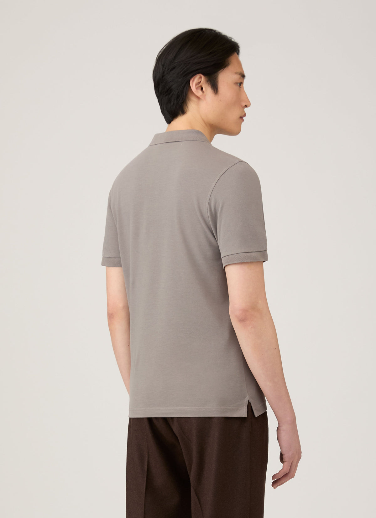 Mens Pique Polo Shirt In Iron Grey Mpol1028 Gyfe