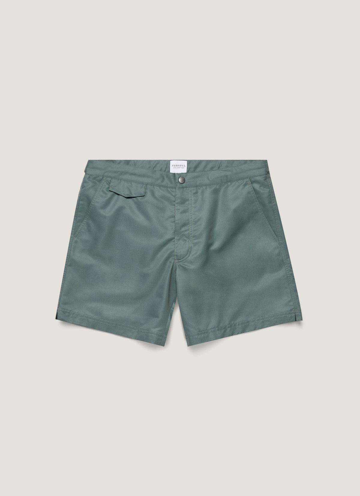 Mens Tailored Swim Shorts In Dusk Green Mshr3704 Gnij