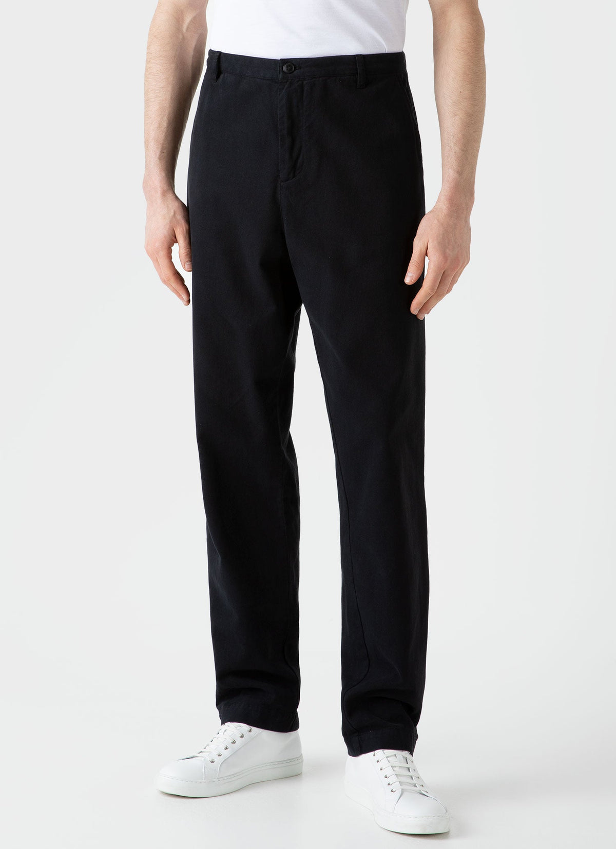 Mens Brushed Cotton Chore Trouser In Black Mtrs3075 Bkaa
