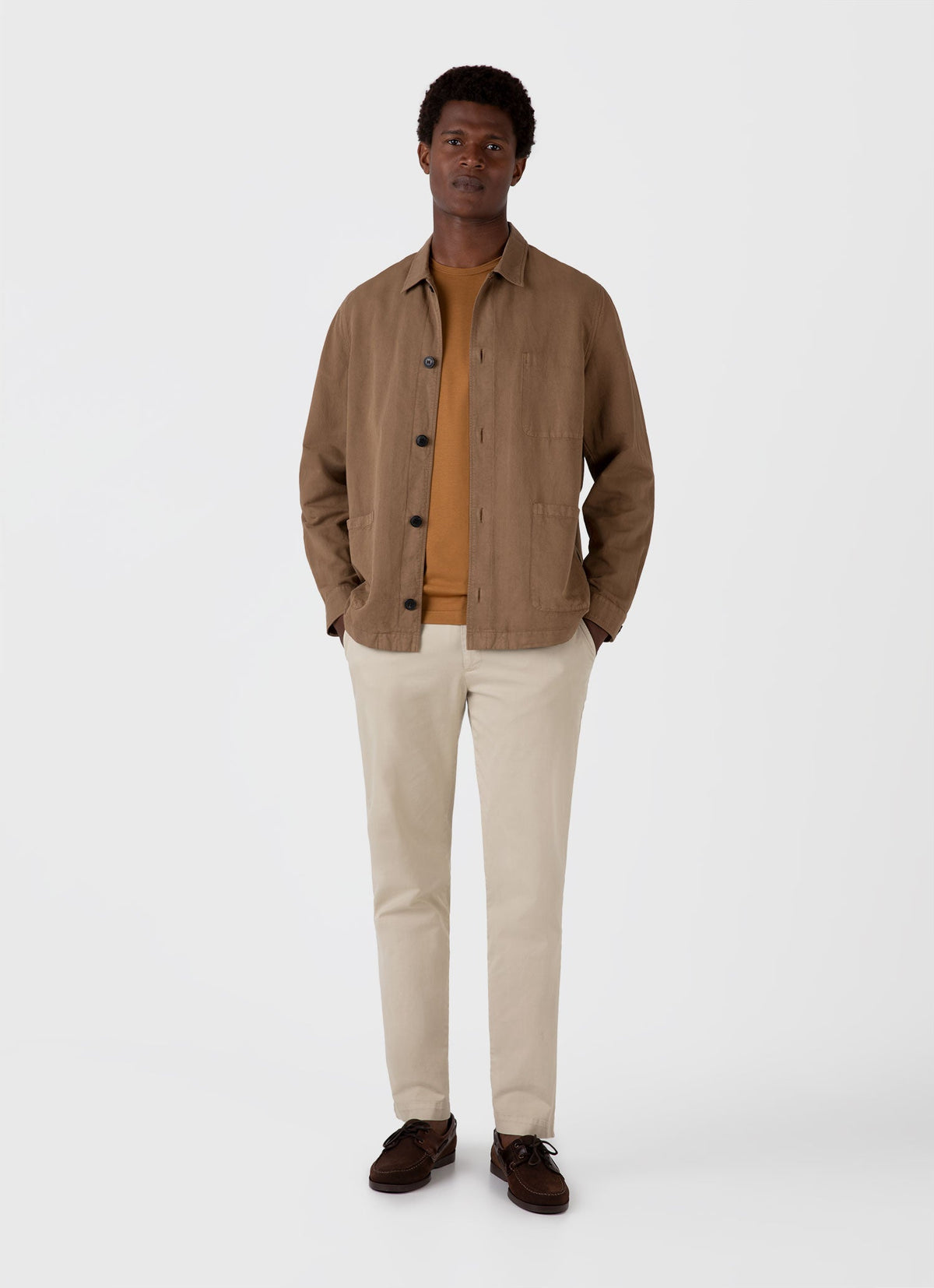 Mens Classic Tshirt In Golden Brown Mtsh0001 Brfo
