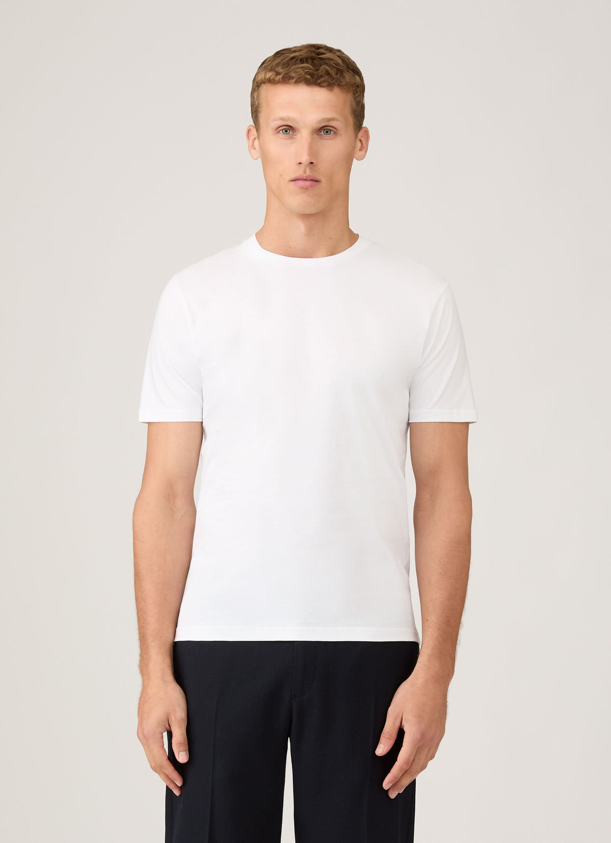 Mens Riviera Crew Neck T Shirt White
