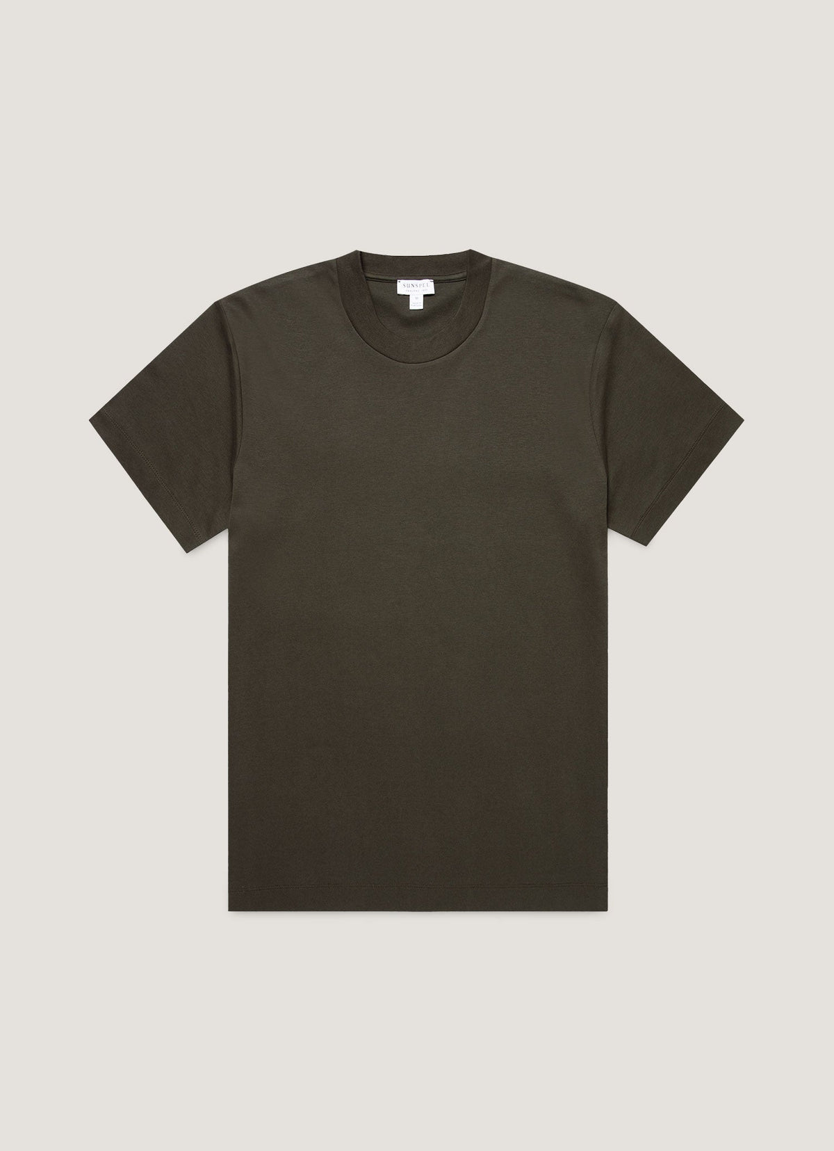 Mens Relaxed Fit Heavyweight Tshirt In Dark Green Mtsh0181 Gnin